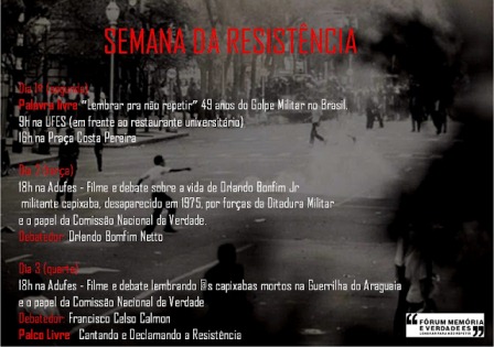 Começou hoje a Semana da Resistência