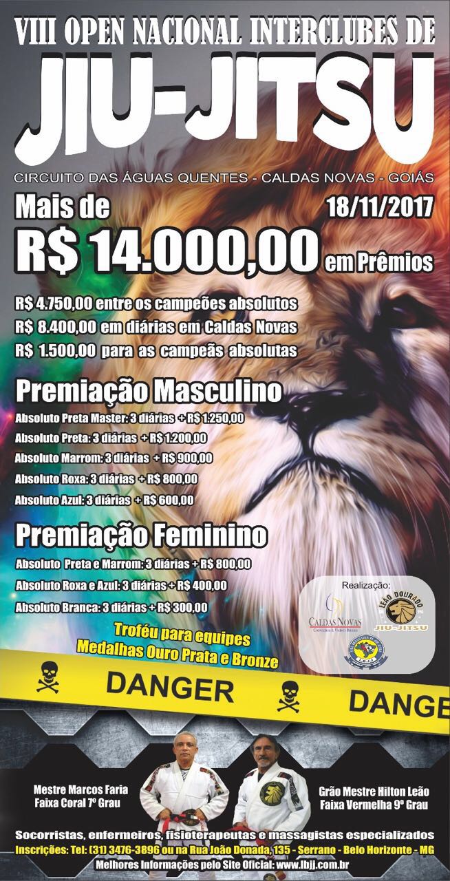 VIII Open Nacional Interclubes de Jiu-Jitsu 2017