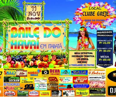 Baile do Havaí No Clube Greje em Itabatan