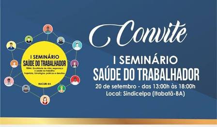 1° Seminário Saúde do Trabalhador
