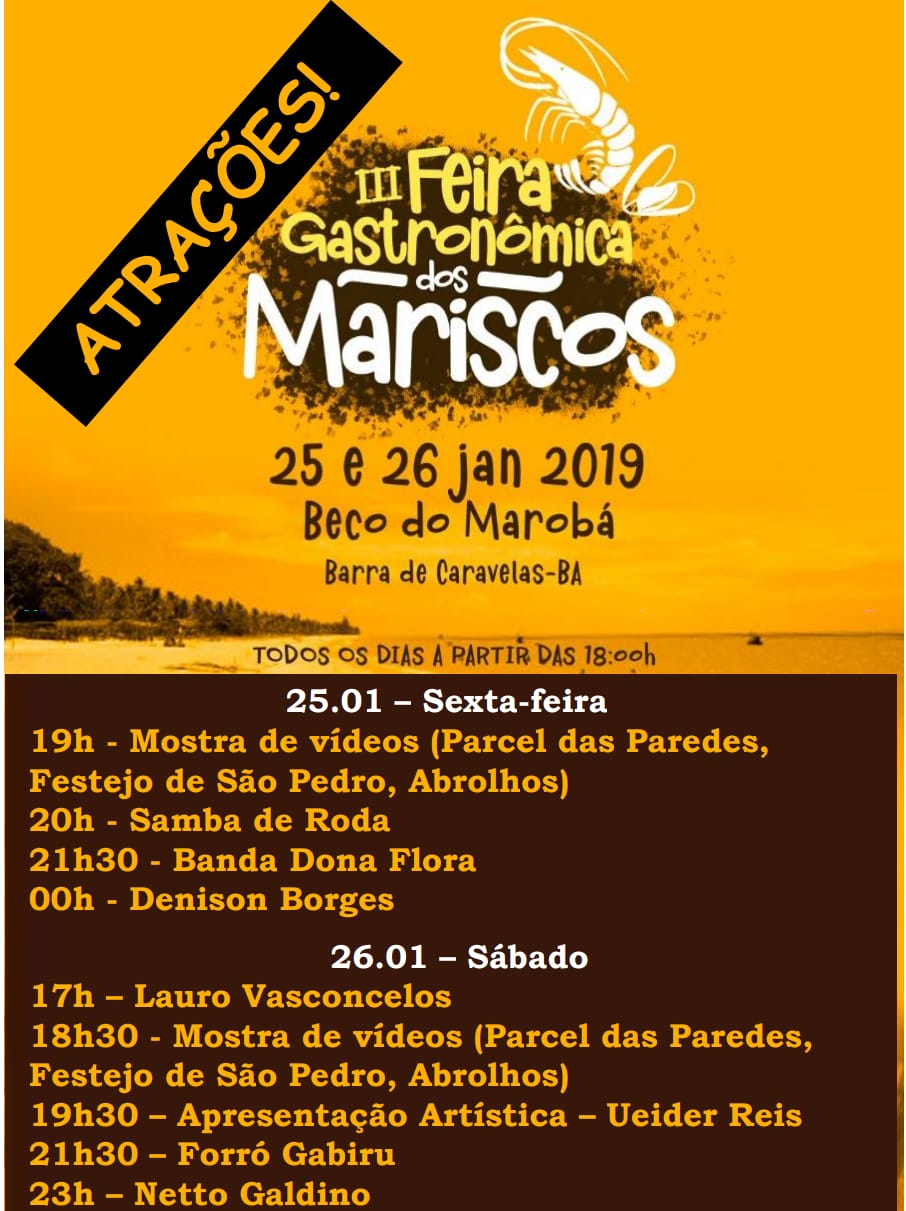 III Feira Gastronômica dos Mariscos da Barra de Caravelas.