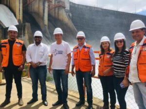 Prefeito e COMPDEC visitam barragem da Hidrelétrica de Santa Clara