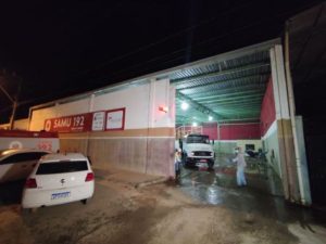 Covid-19: ruas e calçadas são higienizadas no Município de Mucuri