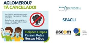 TRE-BA alerta candidatos com campanha de conscientização para a realização de eleições seguras