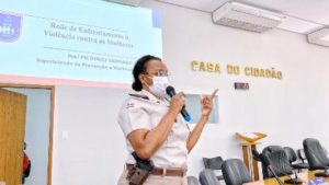 Evento com a major Denice Santiago marca campanha no combate à violência contra a mulher em Mucuri