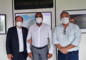 Robertinho se reúne com o vice-governador João Leão na busca pelas obras da ponte do rio Mucuri e da recuperação da BA-698